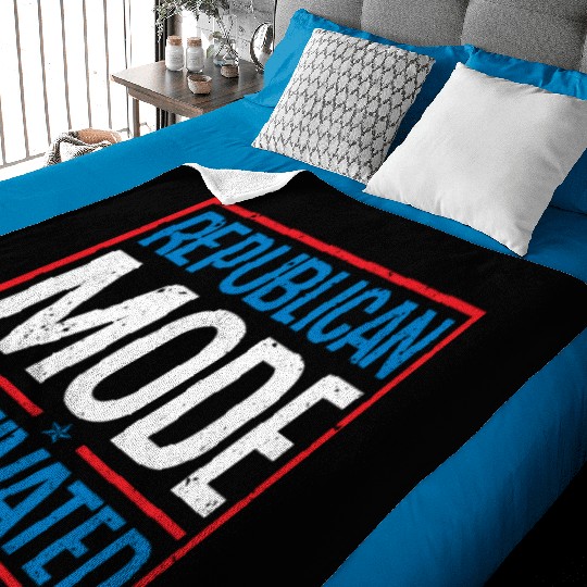 Republican Mode Activated American Voter Voting Baby Blankets