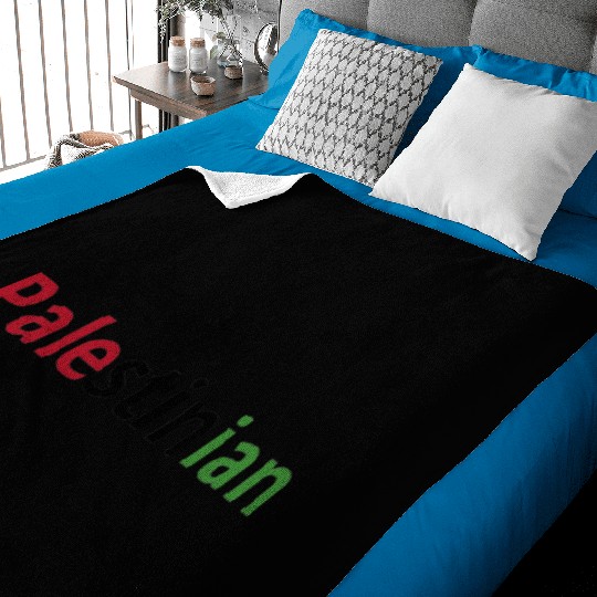 Free Palestine, red black and green, watermelon Baby Blankets