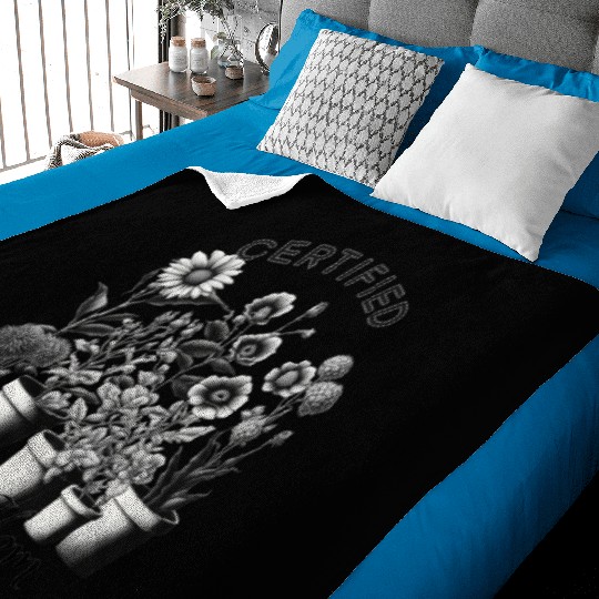 Certified Plant Mom Baby Blankets