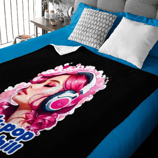 K-POP AND CHILL, anime kawaii clothes Baby Blankets