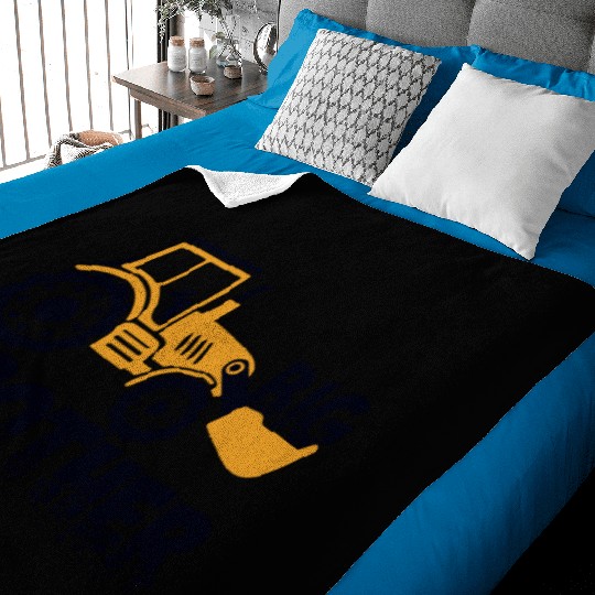 Big Brother Excavator Baby Blankets