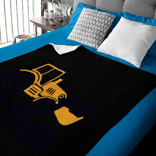 Big Brother Excavator Baby Blankets