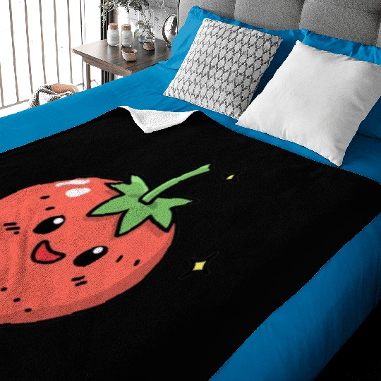 Kawaii Strawberry Baby Blankets