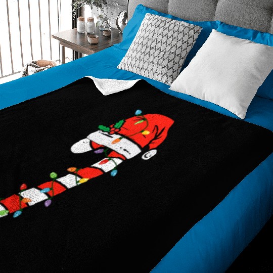 Christmas Candy Cane Santa Xmas Kids Toddler Youth Baby Blankets