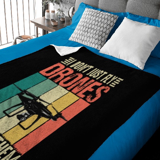 I Don t Just Fly Drones I Crash Them Baby Blankets