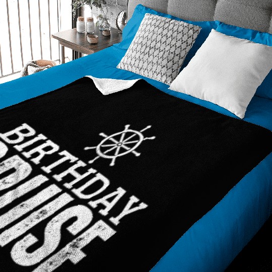Birthday Cruise Ship Cruise Baby Blankets