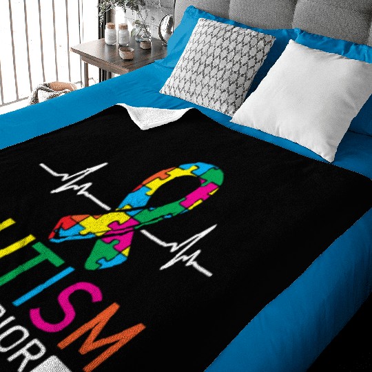 Autism Warrior Autistic Ninja Spectrum Asperger Baby Blankets
