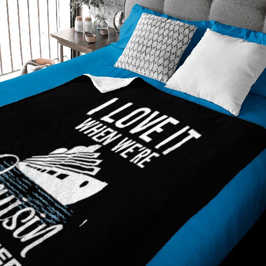 Cruise Ship I Love Cruising Together Cruise Baby Blankets