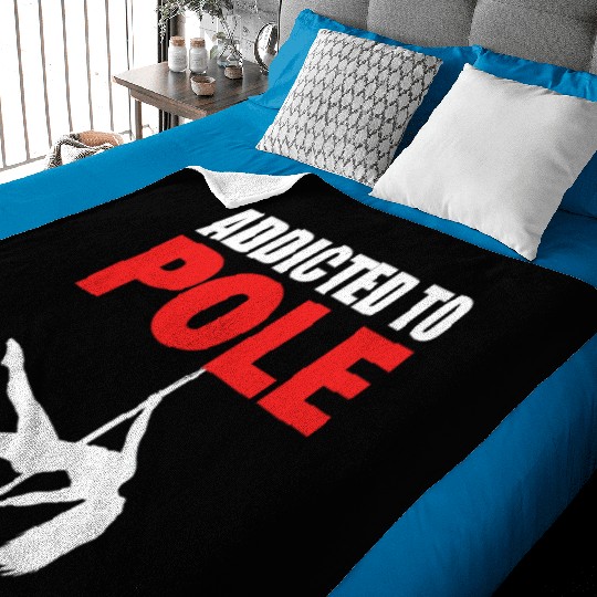 Funny Pole Dance Pole Fitness Instructor Baby Blankets