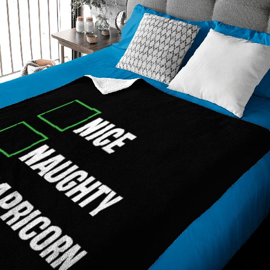 Nice Naughty Capricorn Funny Horoscopes Baby Blankets