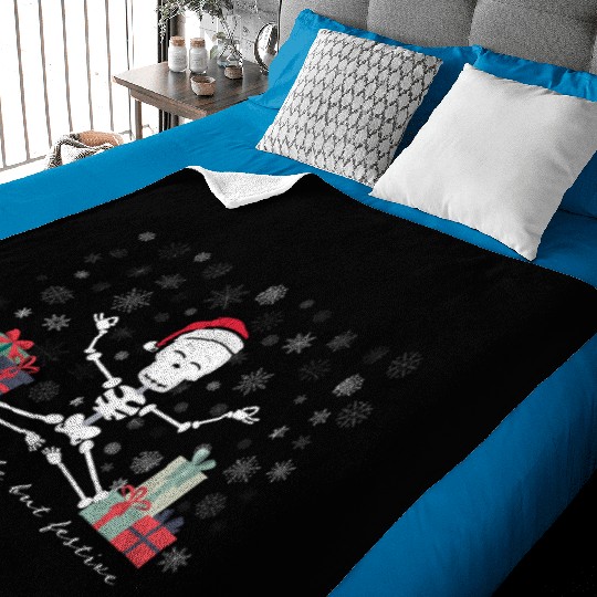 Dead Inside but Festive Baby Blankets