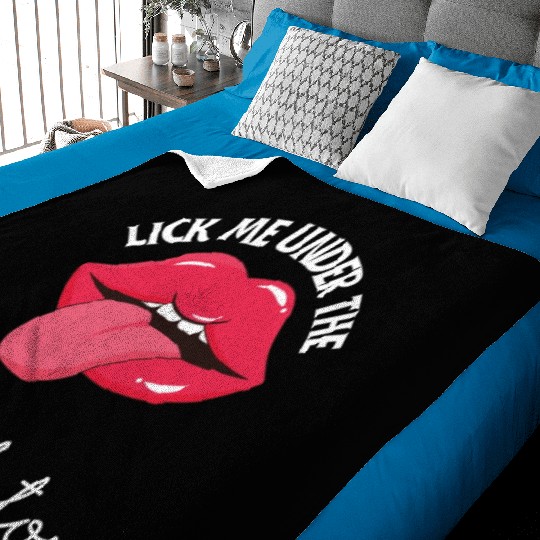 Lick me under the mistletoe ugly Christmas sweater Baby Blankets