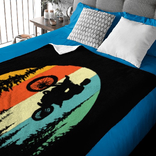 Dirt Bike Mx Motocross Supermoto Baby Blankets