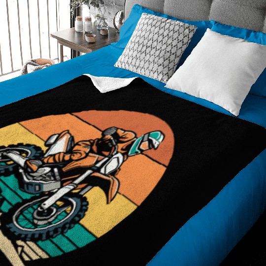 Dirt Bike Mx Motocross Supermoto Baby Blankets