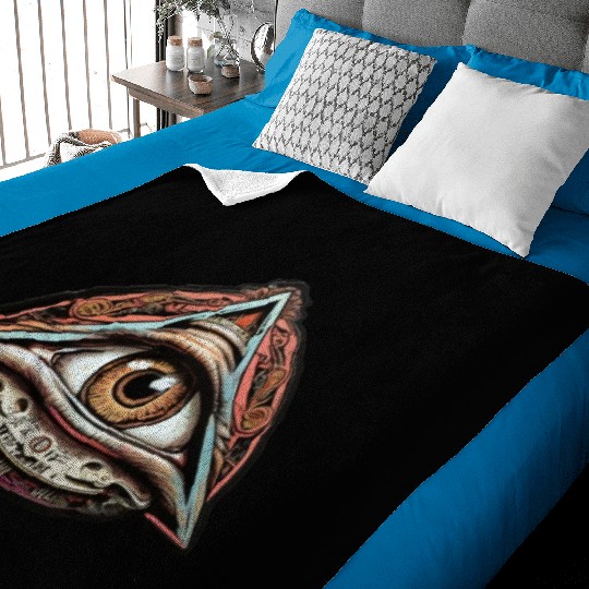 Illuminati world society symbol Baby Blankets