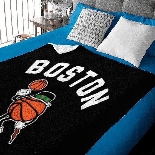 Boston Basketball Graphic Tees 2 Baby Blankets
