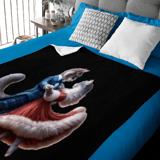 Twilight Dance of Cats Baby Blankets