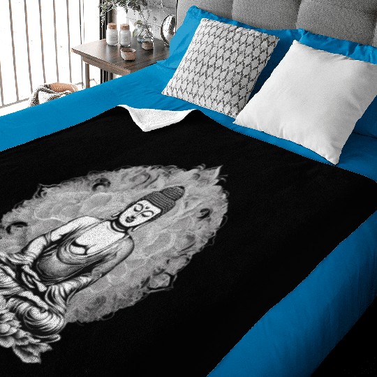 Nirvana Buddhism Baby Blankets