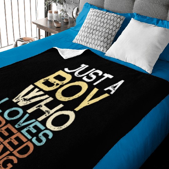 Just A Boy Who Loves Math & Speed Cubing Baby Blankets