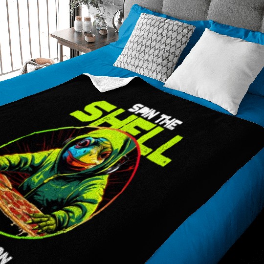 Spin the Shell: Pizza Edition Baby Blankets
