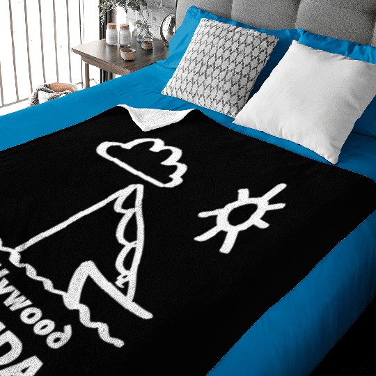 Hollywood Florida Fishing Souvenirs Gifts Vacation Baby Blankets