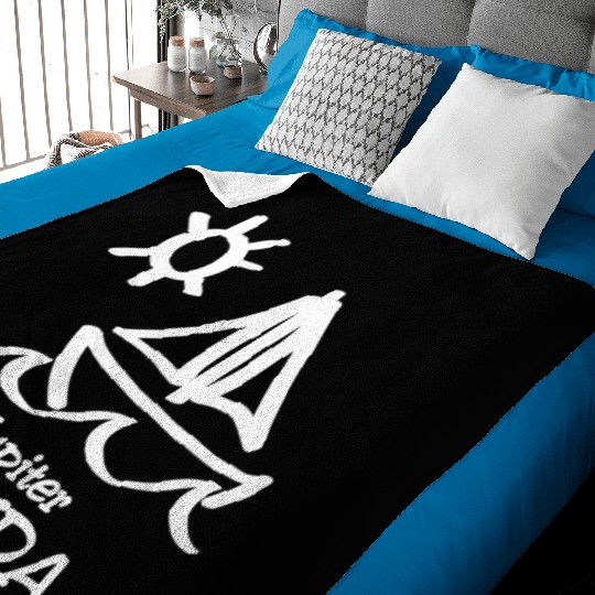 Jupiter Florida Sailboat Souvenirs Gifts Vacation Baby Blankets