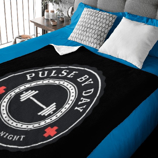 Pulse by Day, Pump by Night, Gym Nurse, Fitness Nu Baby Blankets