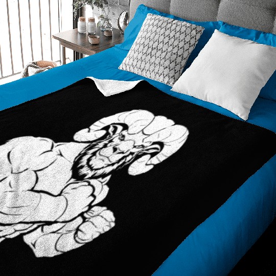 Workout Gym Sheep Baby Blankets