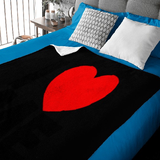 I Love Me Red Heart Self Love Affirmation Baby Blankets