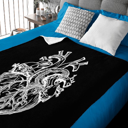 Geometric Playful Tattoo Shape Heart Baby Blankets