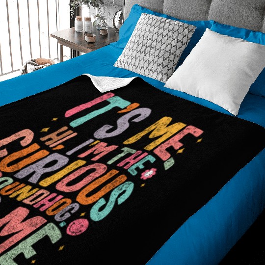 Groundhog Baby Blankets, Hi, I'm The Curious Groundhog