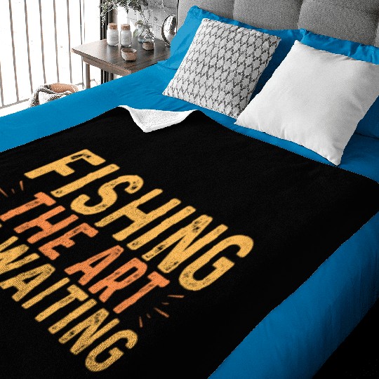 Fishing The Art Of Waiting - Anglerdesign Baby Blankets