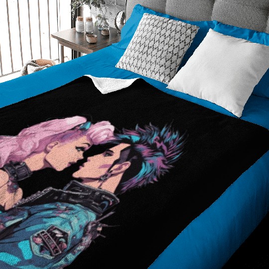 80s New Wave Baby Blankets