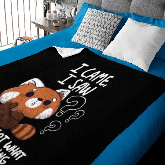 Forgetful Red Panda Baby Blankets