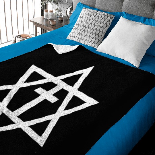 Messianic Cross Star of David Baby Blankets