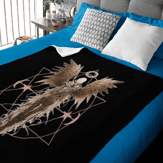 Angel Skeleton Geometric Witchcraft Ethereal Gothi Baby Blankets