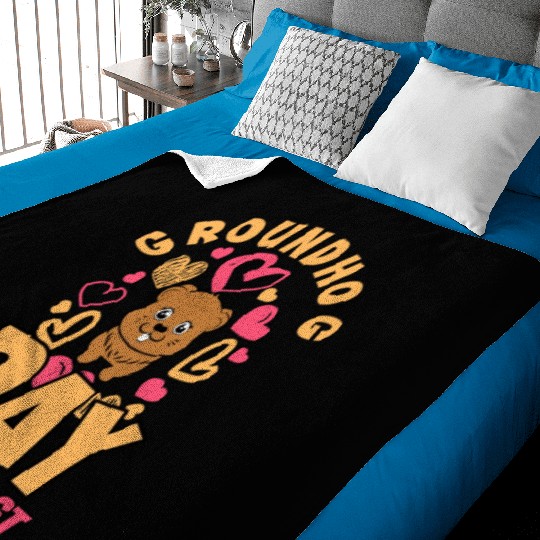 Groundhog Day 2024 Enthusiast February 2nd Baby Blankets