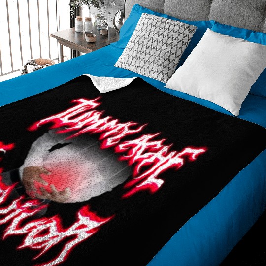 Tummy Ache Survivor Metal Design Baby Blankets