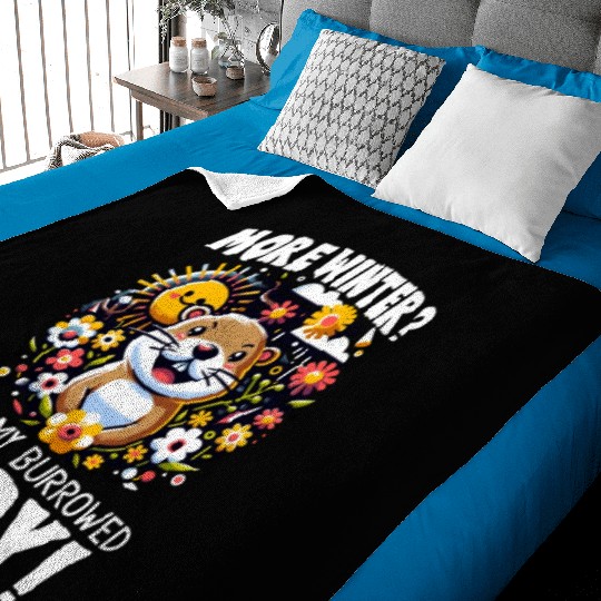 Groundhog Day 2024 Enthusiast February 2nd Baby Blankets