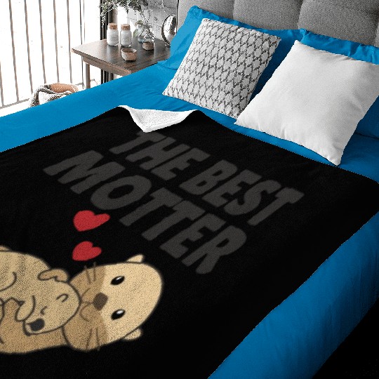 Best Motter Otter Game For Mama Sweet Animals Baby Blankets