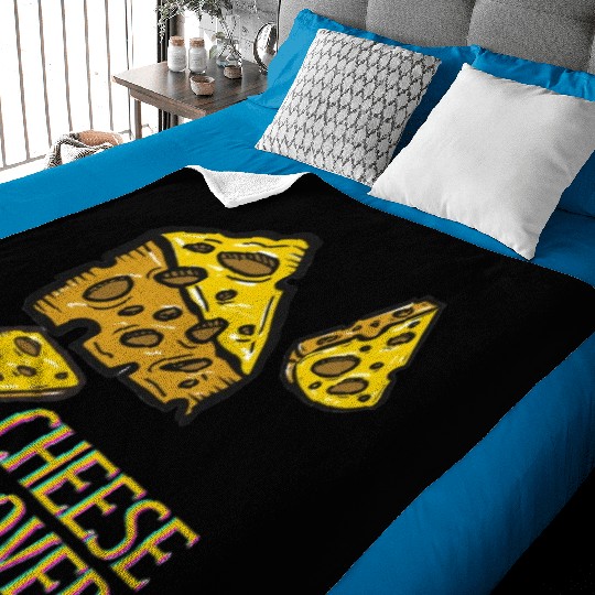 Cheese lover good day holiday street food logo Baby Blankets