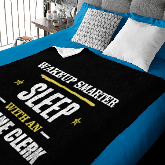 Wakeup Smarter Sleep WIth Airline Clerk Gift Baby Blankets