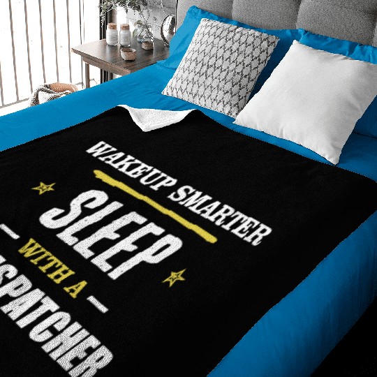 Wakeup Smarter Sleep WIth 911 Dispatcher Gift Baby Blankets