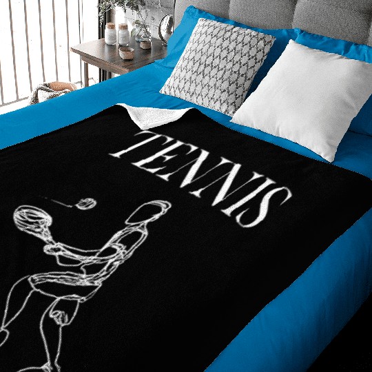 Tennis Player Man Boy Baby Blankets