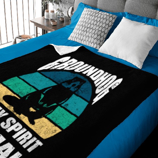 groundhog is my Spirit Animal Baby Blankets