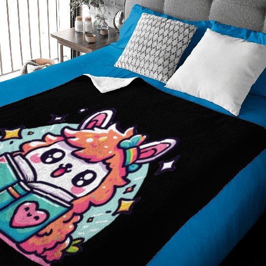 Little Cute Llama Baby Blankets