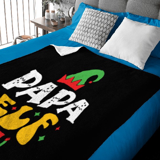 Papa ELf Baby Blankets