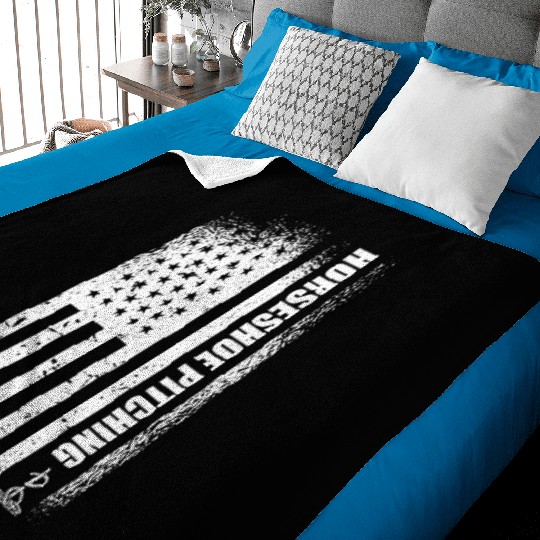 Horseshoe Pitcher Baby Blankets