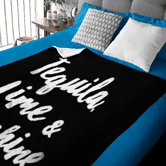 Tequila Lime Sunshine Funny Mexican Alcohol Cool Baby Blankets