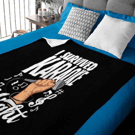Funny Karaoke Singer Singing Musician Karaoke Gift Baby Blankets